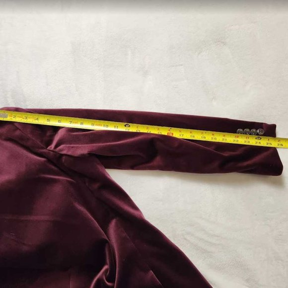 New men's J Crew Ludlow slim-fit shawl-collar tuxedo jacket in red velvet blazer - Picture 11 of 13